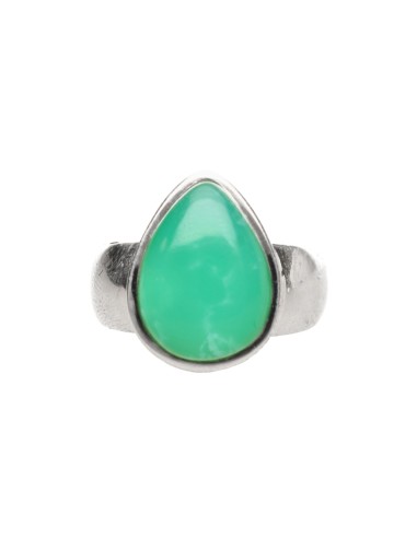 925 Sterling Silver Chrysoprase Ring...