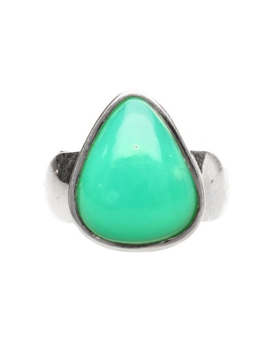 925 Sterling Silver Chrysoprase Ring...