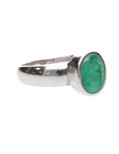 Anello di smeraldo in argento...