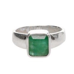Anello in Argento Sterling 925 con Smeraldo (46P)