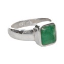 Anillo de Esmeralda en Plata de Ley 925 (46P)