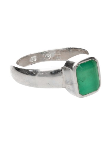Anello di smeraldo in argento...