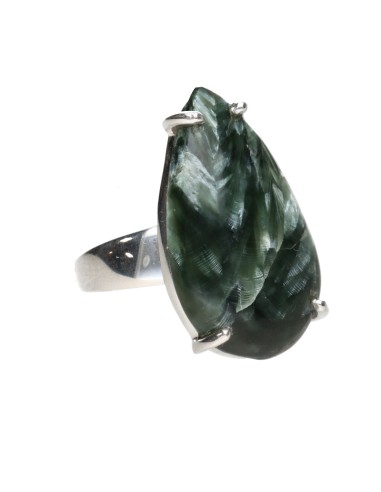 Anillo de Serafinita en Plata de Ley...