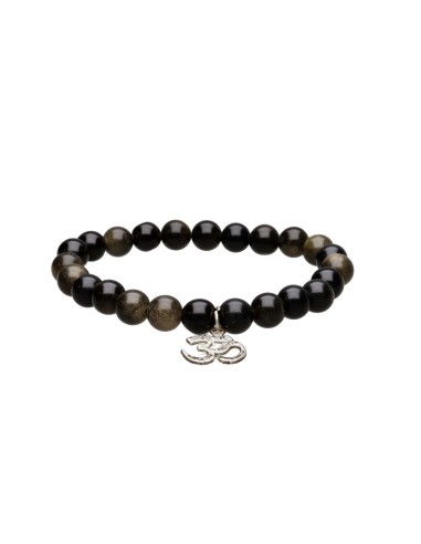 Golden Obsidian Bracelet with OM 8mm