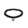 Pulsera de Obsidiana Dorada con Mnao de Fatima 8mm