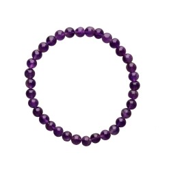 Bracciale in Amatista 6mm Qualità B