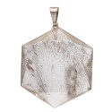 Colgante de Cuarzo Ahumado Hexagonal