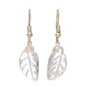 Pendientes de Cuarzo Hoja