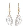 Pendientes de Cuarzo Hoja