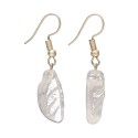 Pendientes de Cuarzo Hoja