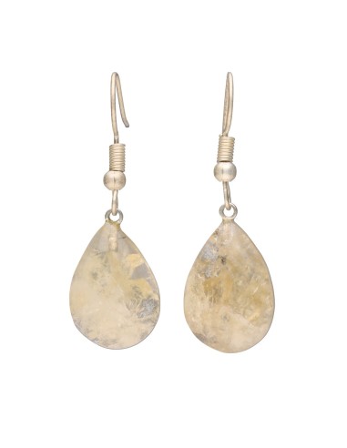 Pendants d'oreilles en citrine...