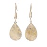 Citrine Drop Earrings in Silver Plating