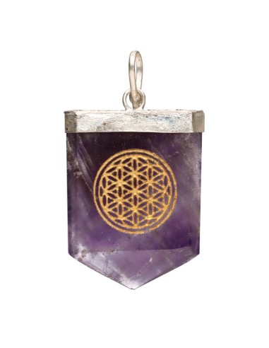 Ciondolo in Ametista Fiore della Vita...