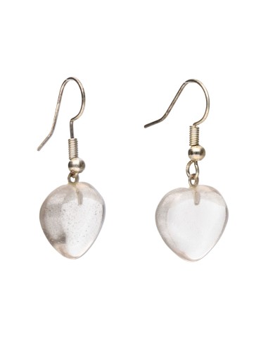 Orecchini a cuore in quarzo fumé...