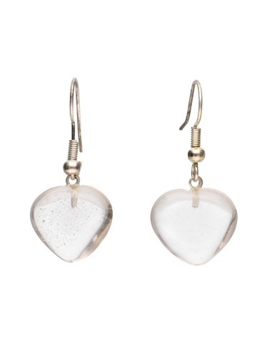 Pendientes de Cuarzo Ahumado Corazón...