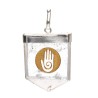 Quartz Hopi Hand Quartz Pendant in Silver Plating