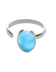 Anel Larimar em Prata de...