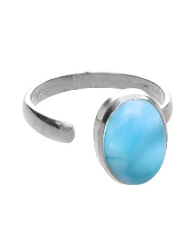 Anel Larimar em Prata de Lei 925 (66P)