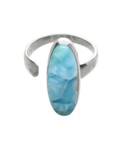 Anel Larimar em Prata de...