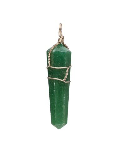 Green Quartz Biterminate Pendant