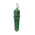 Green Quartz Biterminate Pendant