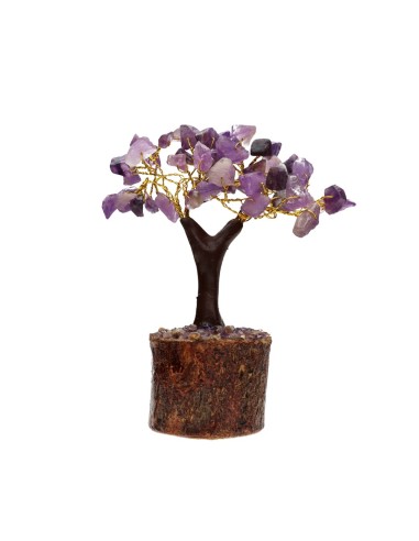 Albero di Amatista Mini con Base di...