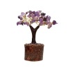 Árbol de Amatista Mini con Base de Madera