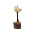 Mini pequena de citrinos com base em madeira
