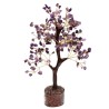 Small Amethyst Tree with Wooden Base