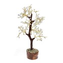 Small Aquamarine Tree with Wooden Base
