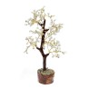 Árbol de Aguamarina Pequeño con Base de Madera