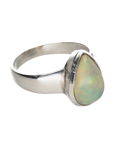 925 Sterling Silver Opal Ring (84P)