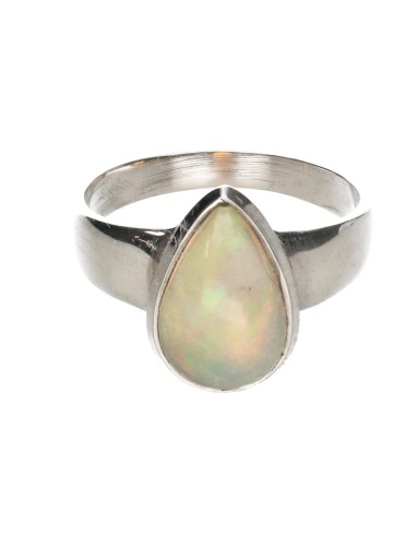 925 Sterling Silver Opal Ring (84P)
