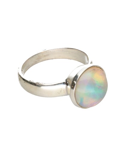 Bague en argent 925 Opale (91P)