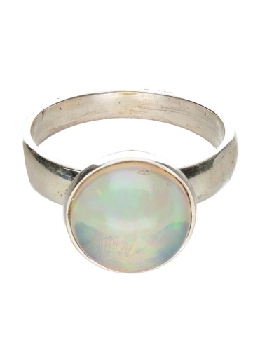 925 Sterling Silver Opal Ring (91P)