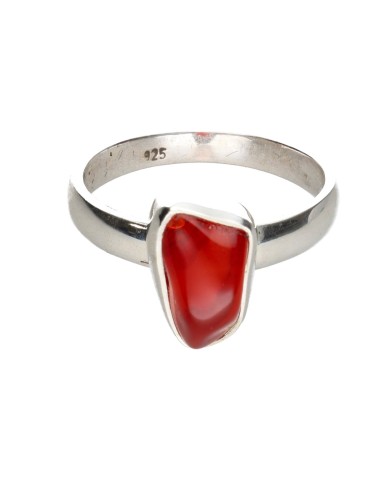 Fire Opal Ring in 925 Sterling Silver...