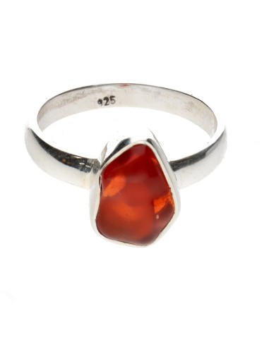 Anillo de Ópalo Fuego en Plata de Ley...