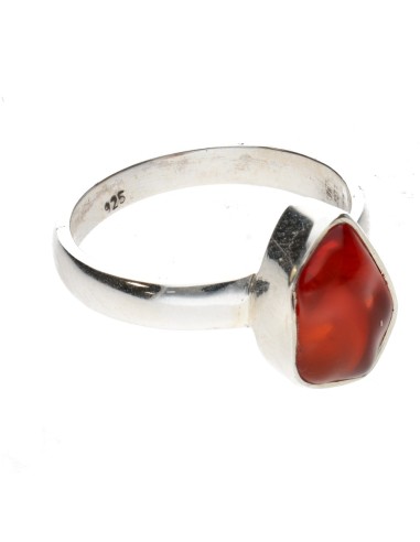 Anillo de Ópalo Fuego en Plata de Ley...