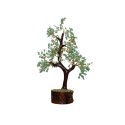 Árvore médio de amazonite com base de madeira