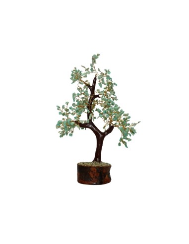 Medium Amazonite Tree with Wooden Base