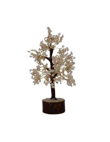 Albero di Quarzo Rosa Medio con Base...