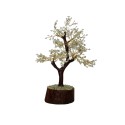 Medium Aquamarine Tree with Wooden Base