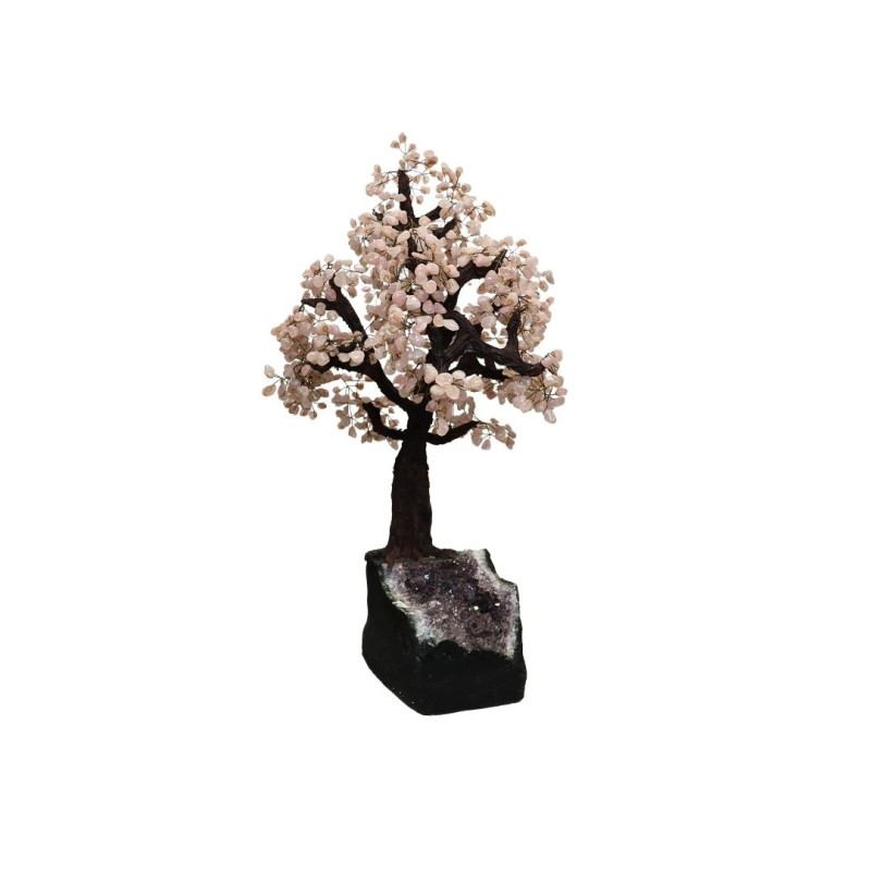 Albero di Quarzo Rosa con Base di Drusa (AR23)