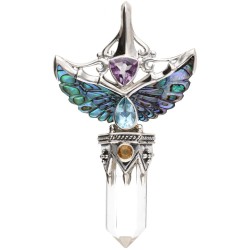 Pendente di Ali in Madreperla in Argento Sterling 925