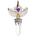 Pendentif Ailes de nacre en argent 925 (29J)