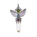 Pendentif Ailes de nacre en argent 925 (29J)