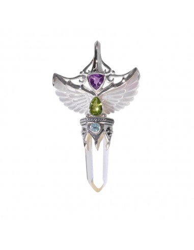 Mother of Pearl Wings Pendant in 925...