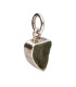 Moldavite Bezel Pendant em Prata de Lei 925 (1 - 1.9gr)