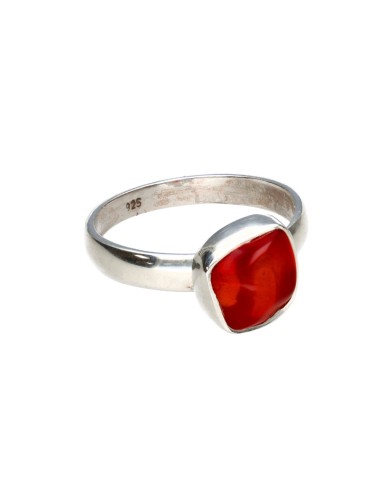 Fire Opal Ring in 925 Sterling Silver...