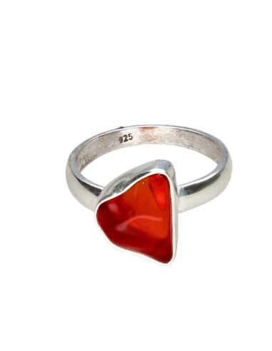 Anillo de Ópalo Fuego en Plata de Ley...